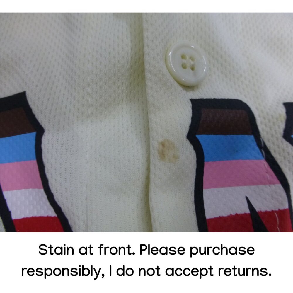 San Francisco Giants LGBTQA+ Pride Jersey - Has Small Stain at Front (Size M) - Picture 5 of 12